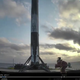 Imagen: el Falcon 9 reutilizado después de aterrizar en la barcaza “Of Course I Still Love You”.